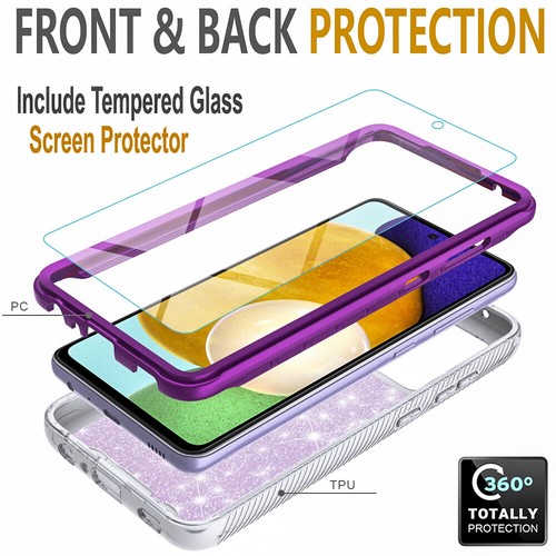 Funda protectora brillante para teléfono SAMSUNG GALAXY A52 5G + pantalla de vidrio templado - Imagen 18 de 29