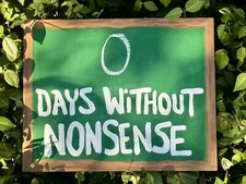 Days Without Nonsense SpongeBob Painting Wall Art Room Decor Gift Friend Child