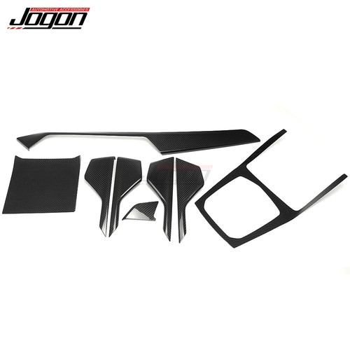 Dry Carbon Fiber For BMW X6 G06 2020-2022 Interior Dash Console Panel Cover Kits - Picture 8 of 10
