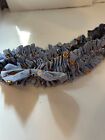Blue With Sports 20” Garter With Bow For Longaberger Basket Homemade