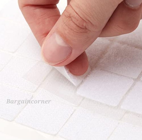 Hook & Loop Pads Self Adhesive Precut Hook Loop Home Office Carpet Reusable 36-1 - Picture 9 of 15