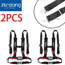 1 Pair Black Universal 4-Point RASTP Car Auto Racing Sport Belt Harness Strap US