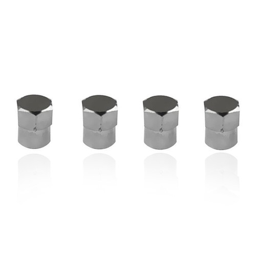 4Pcs Tire Valve Stem Cap & Sleeve Cover Chrome Set For American Cars And Trucks - Bild 9 von 9