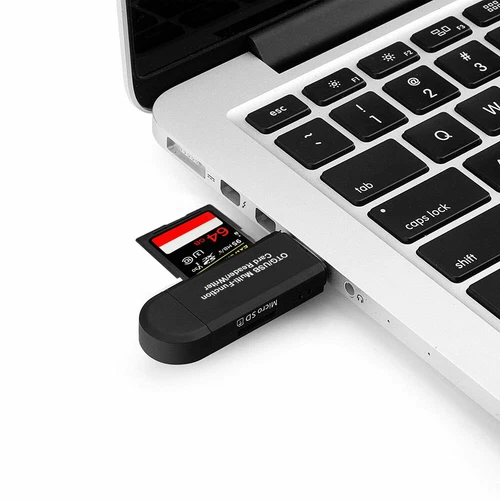 Micro USB OTG to USB 2.0 Adapter SD/Micro SD Card Reader With Standard USB Male - Picture 5 of 8