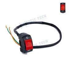 7/8″ Waterproof Motorcycle ATV Handlebar Push Button Switch Mount Toggle DC12V