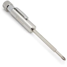 Pocket Screwdriver with Clip and Magnet - Phillips Slotted Flat - K20 TOOL'S