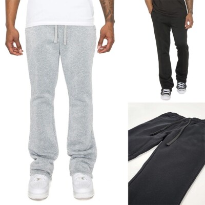 Victorious Men's Essential Premium Quality Flared Fleece Sweat Pants FL97