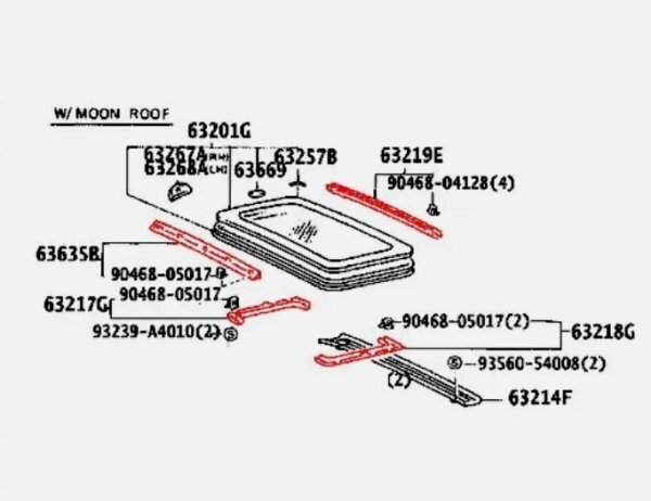 Toyota Land Cruiser 70 Sliding Sunroof Garnish Trim Cover Mall