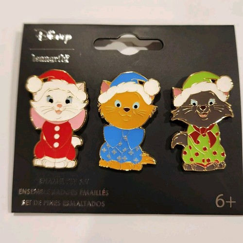 Loungefly Disney los Aristocatos Gatitos Vacaciones Pijama Esmalte Pin Set NUEVO - Imagen 12 de 12