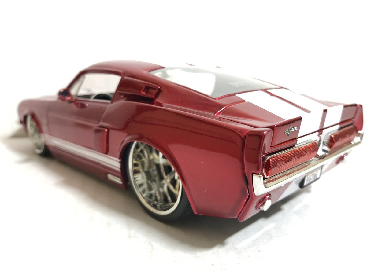 ミニカー 1/24 jada TOYS  1967 SHELBY GT-500KR Jada 1967 Shelby GT500 Dark Blue Metallic with White Stripes