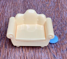 Disney Just Play Yellow Couch Chair Plastic Dollhouse Furniture