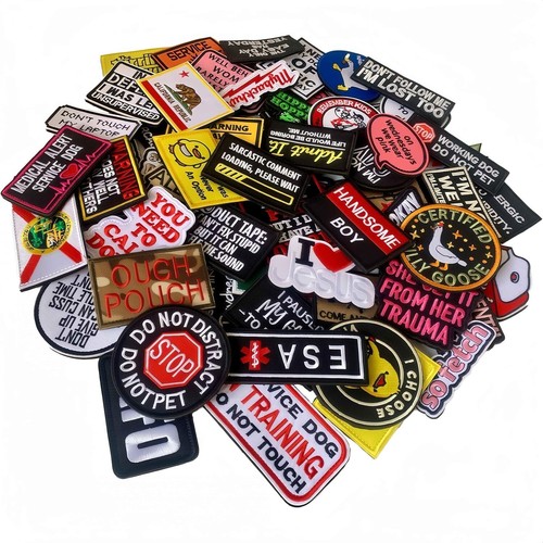 50-Piece Tactical Morale Patch Bundle - Unique Embroidered Designs for Gear - Picture 4 of 6
