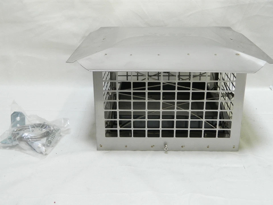 YUCO CAPS 13x13 locktop Damper cap top Chimney Combo w/Accessories *Brand New*