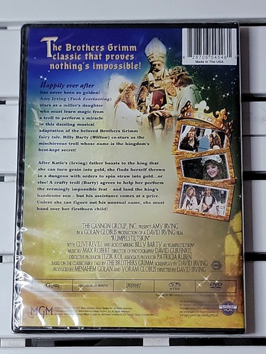 Rumpelstiltskin (1987) DVD Amy Irving Billy Barty 80's Children's RARE HTF ⚓ NEW - 第 2/6 張圖片