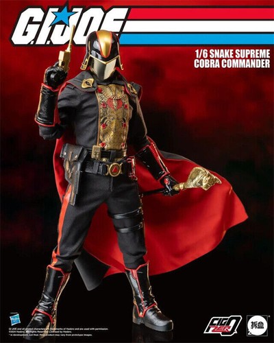 Threezero G.I. Joe FigZero 1/6 Snake Supreme Cobra Commander Action Figure New - Picture 9 of 12