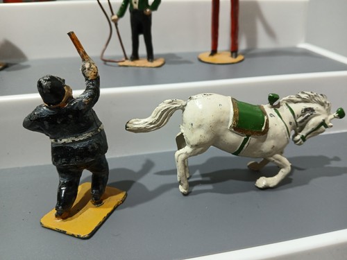 1930er Charbens Zirkus Blei Spielzeug Set - fast komplett sehr seltenes Set. - Bild 5 von 17