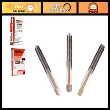 1/4-20 Hand Threading Tap Set - Taper, Plug, Bottom High Speed Steel M2 Taps 20-