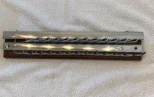Vintage Swank Metal Tie Rack In Box, New Old Stock, 14 x 3 x 1.5"