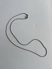 16” 925 Sterling 1mm Square Snake Chain Necklace VTG As Is Spring Ring