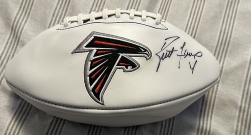 Atlanta Falcons Brett Favre Signed Football Autograph PSA DNA  COA Read! Rare!
