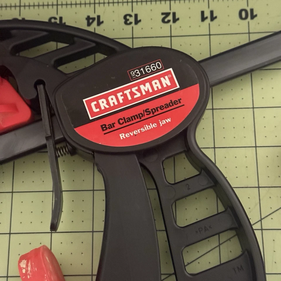 Abrazadera/esparcidor de barra Craftsman 6" #9-31660 mandíbula reversible abierta Foto 3 de 4