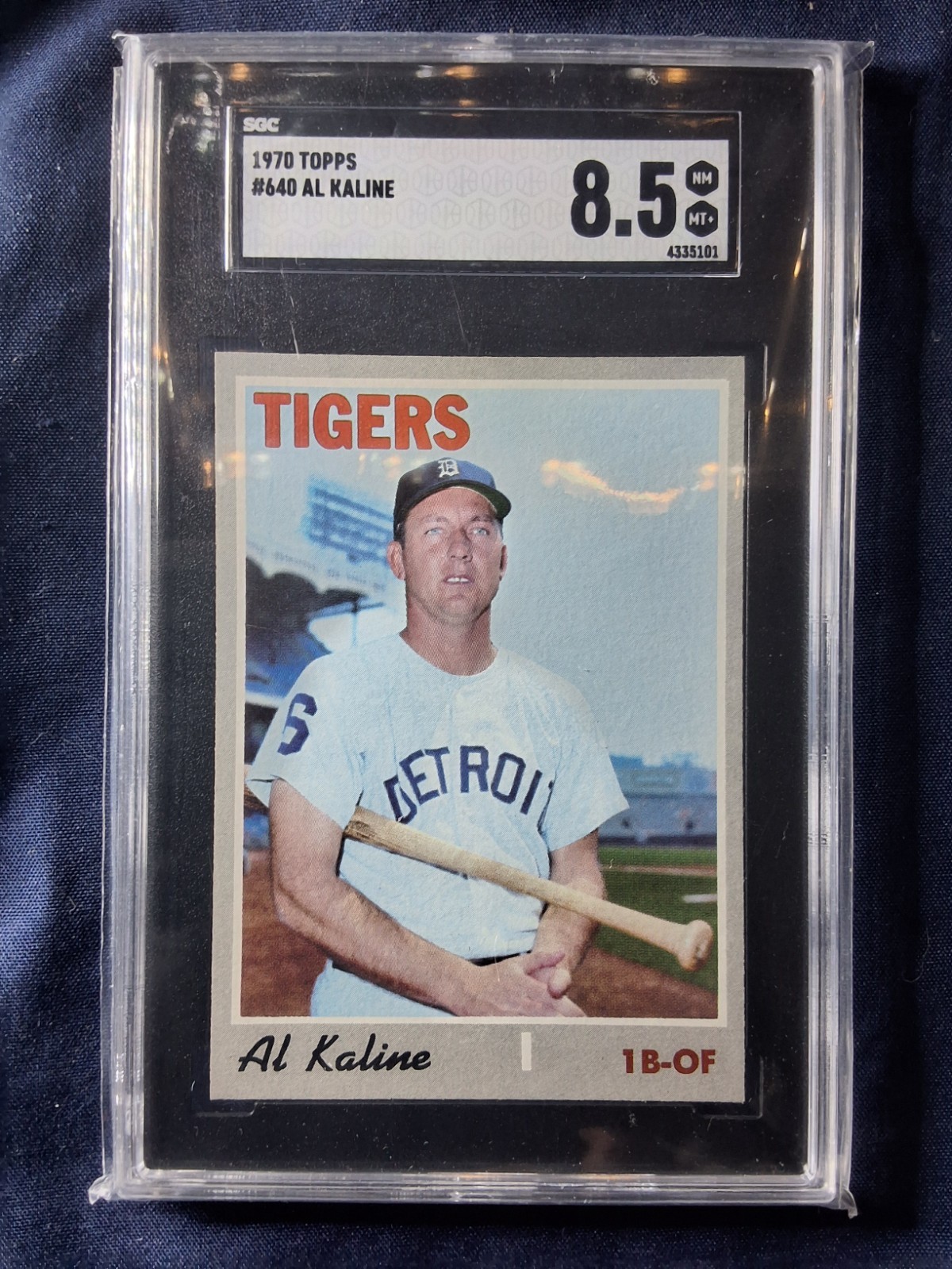 1970 Topps #640 Al Kaline Tigers SGC 8.5