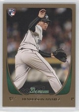 2011 Bowman Draft Gold Henderson Alvarez #82 1c6