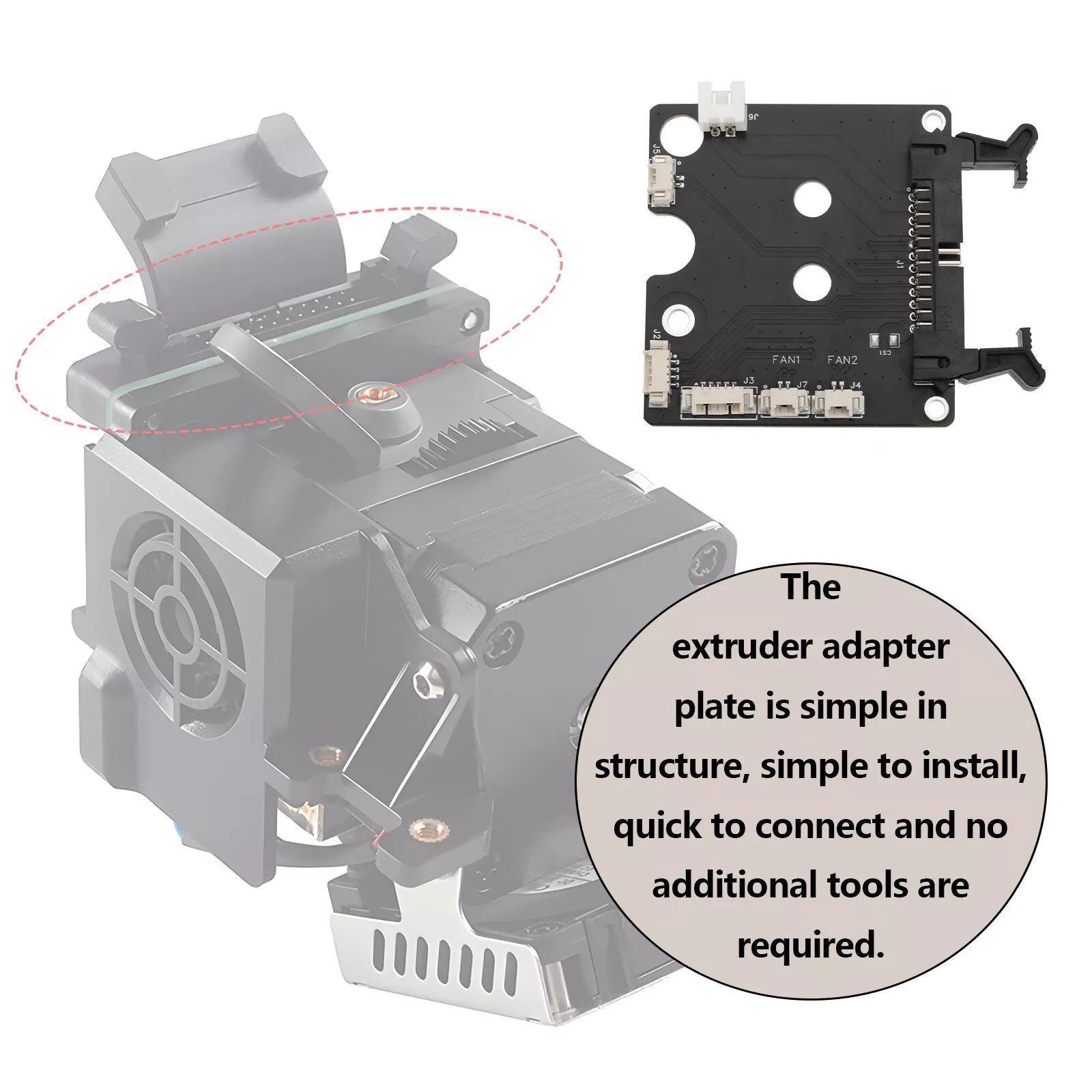 PCB Adapter Breakout Board for Spirte Extruder for Creality Ender 3 S1 3Dprinter