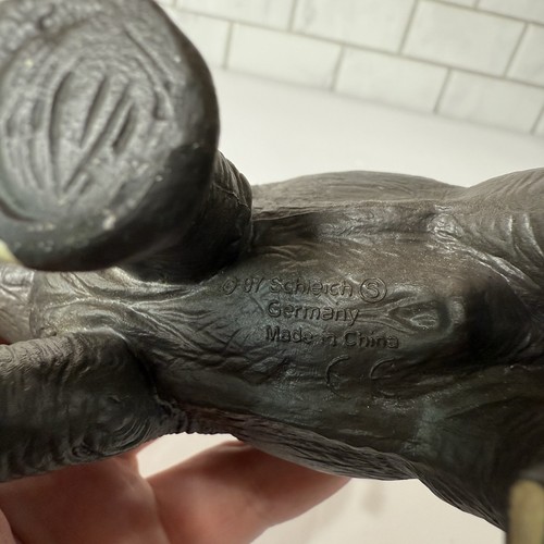 Schleich ELEFANTE TORO ASIATICO personaggio animale safari maschio tronco in pensione 1997 - Foto 8 di 12