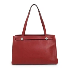 HERMES Cabas Na Tote skipper buffalo, Rouge H