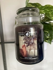 BATH TIME goose creek candles 24 oz Large jar 2 Wick Rare/retired NEW