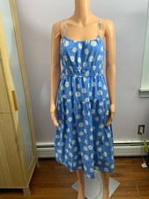 Universal Thread Blue Floral Tiered Midi Dress