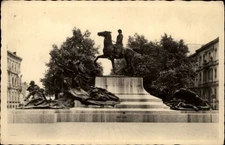 RPPC King Albert Monument Antwerp Belgium vintage postcard g549