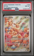 PSA 8 Eevee 188/167 Sv06: Twilight Masquerade Illustration Rare on eBay