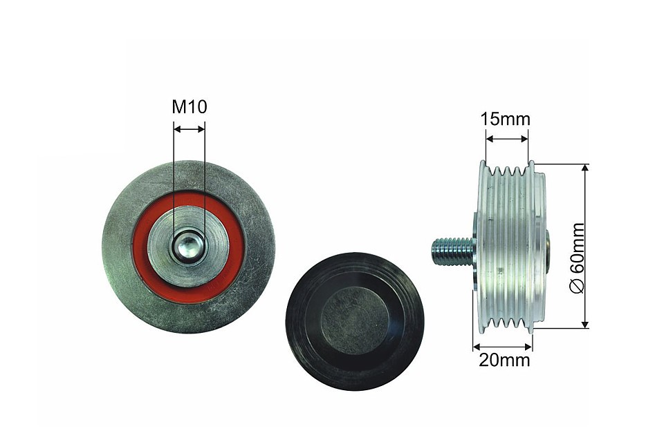 Pulley Idler V-Belt For Audi A4 B5 A4 B6 A6 C4 A6 C5 Cabriolet B3 - Image 7
