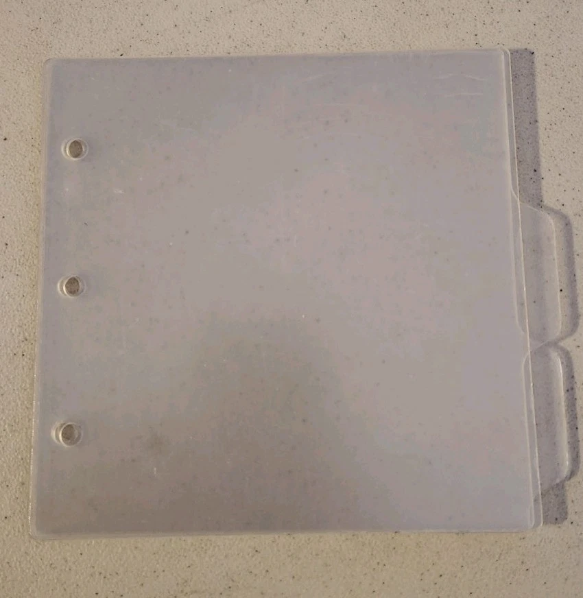 Clear Acrylic Album Pages 6x6 UNUSED 6 Pieces Clear Scraps Pre-Owned - Image 3 of 4