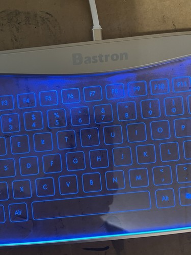 Bastron B6 Glass Touch Keyboard Wired Gold - 第 10/14 張圖片