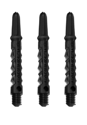 Harrows Carbon ST Dartschäfte Schwarz Tweenie