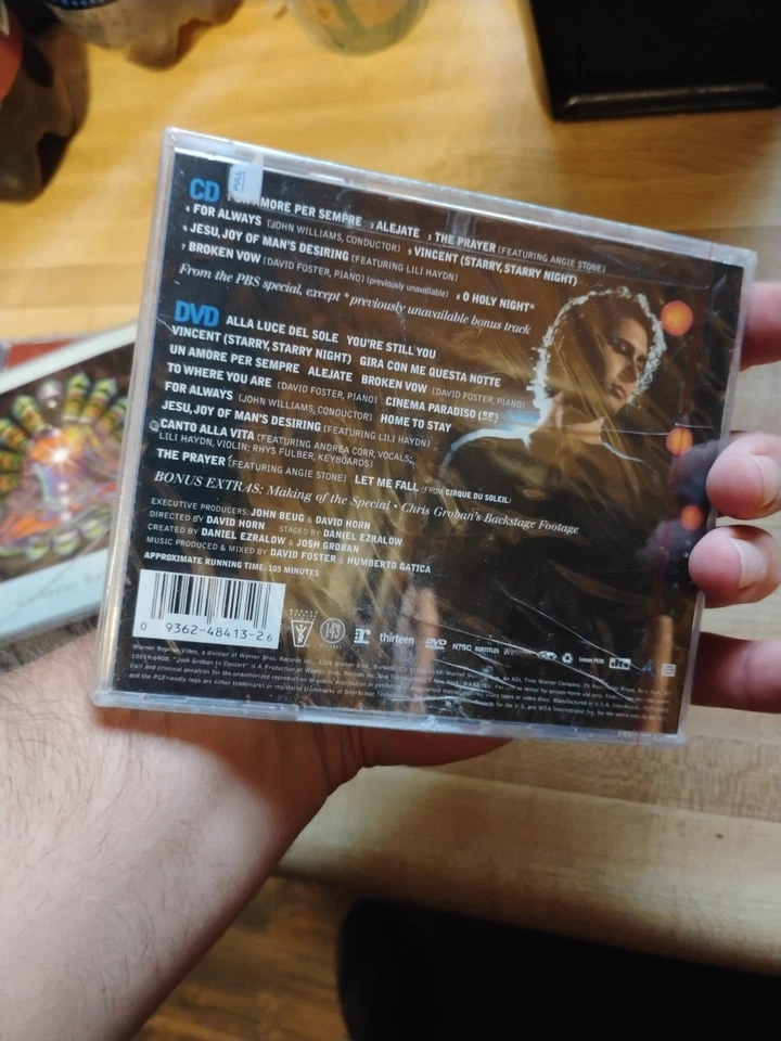 Josh Groban in Concert CD+DVD Film 2-Disc 2002 Live New Sealed Foto 2 de 4