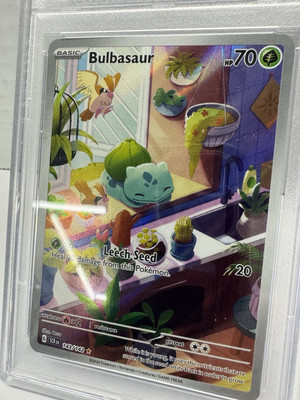 2024 POKEMON STELLAR CROWN BULBASAUR 143 ILLUSTRATION RARE PSA 8