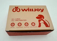 Willjoy 2-Pack Tough Dog Chew Toys for Aggressive chewers/ Large, CurveBones