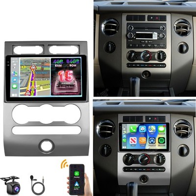 4+64G Carplay For Ford Expedition 2007-2014 Car Stereo Radio Android 15 GPS CAM