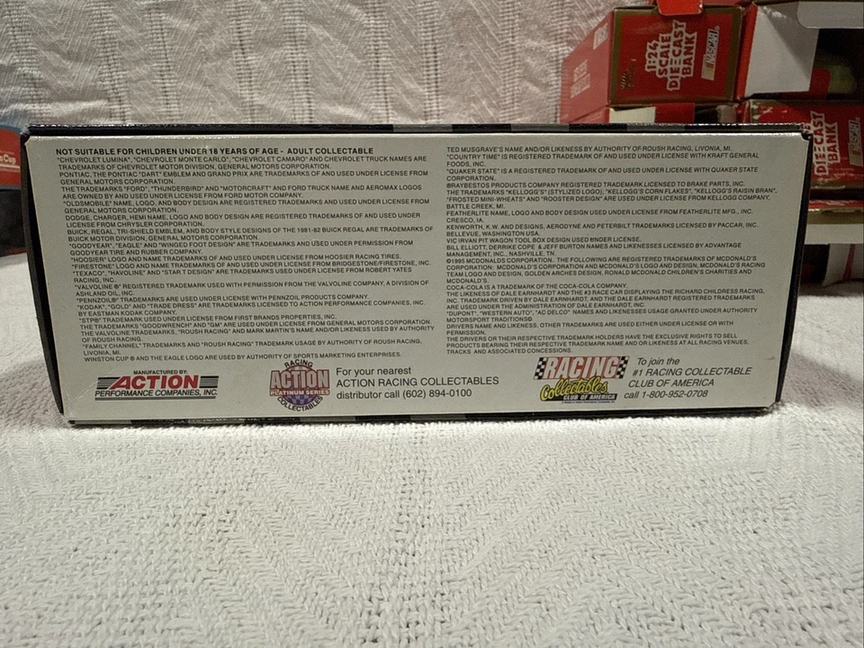 Coleccionables de carreras, Mark Martin, uno de 4500 edición limitada diecast Foto 3 de 4