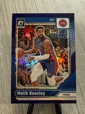 Malik Beasley -2024-25 Panini Donruss Optic -Purple Holo Prizm #38 -Pistons