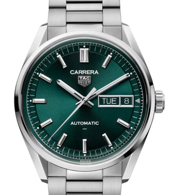 TAG Heuer Carrera Day-date Green dial 41mm WDA2115.BA0043 Bracelet