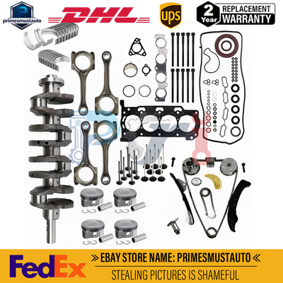 #ad Engine Overhaul Rebuild Kit Crankshaft Rods Timing For Toyota Corolla 1.8L 2ZRFE $380.00