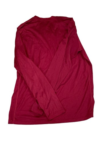 Nike Dri-Fit Camicia Uomo Rossa Grande Manica Lunga - Foto 2 di 4