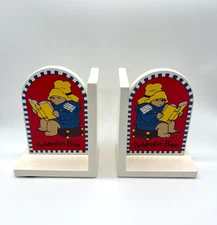 Vintage Paddington Bear Book Ends Eden Toys 1990s Decoration