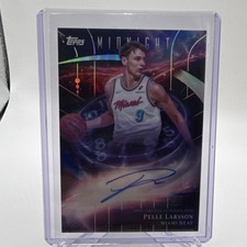 2025-26 Topps Midnight Stroke of Midnight Pelle Larsson Autograph Miami Heat #S…