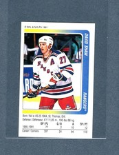 1991-92 Panini Stickers #294 David Shaw New York Rangers